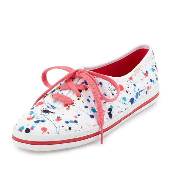 kate spade Shoes - kate spade splatter print canvas sneakers sz 9.5